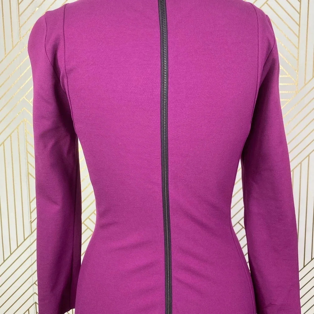 Kobi Halperin‎ Ruched Sheath Dress Purple Fuchsia - Picture 9 of 12